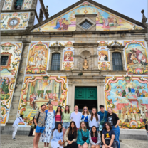 Salamanca Group visiting a church in Portugal 